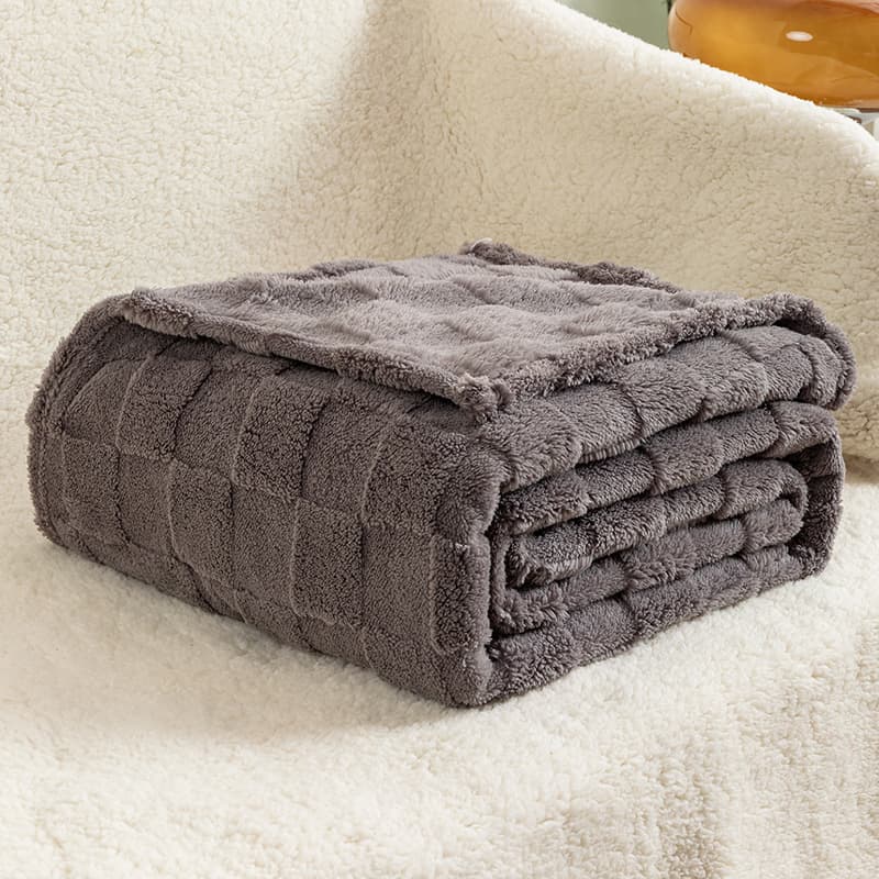 Checkerboard Plush Blanket