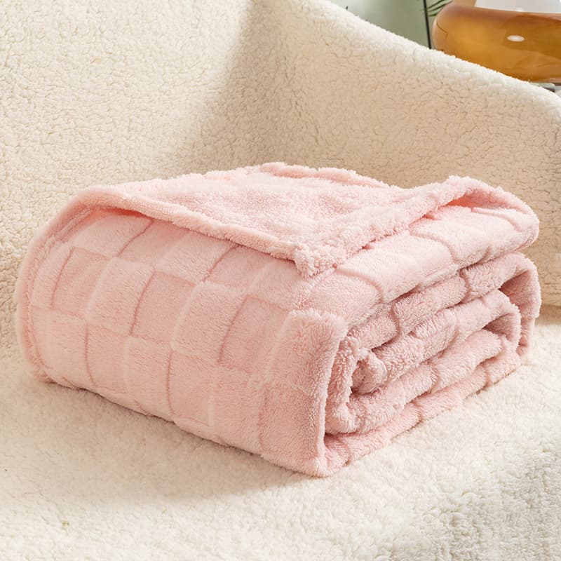 Checkerboard Plush Blanket