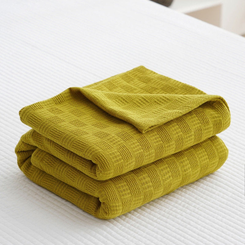 Textured Cotton Gauze Summer Blanket