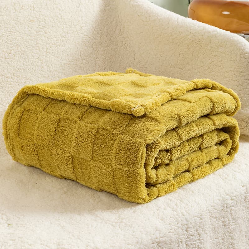 Checkerboard Plush Blanket