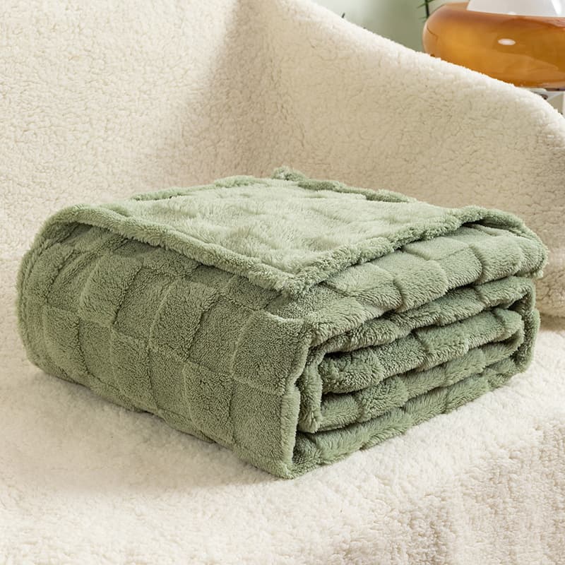 Checkerboard Plush Blanket