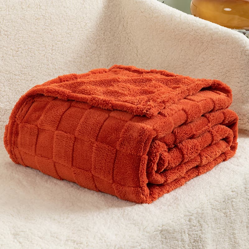 Checkerboard Plush Blanket