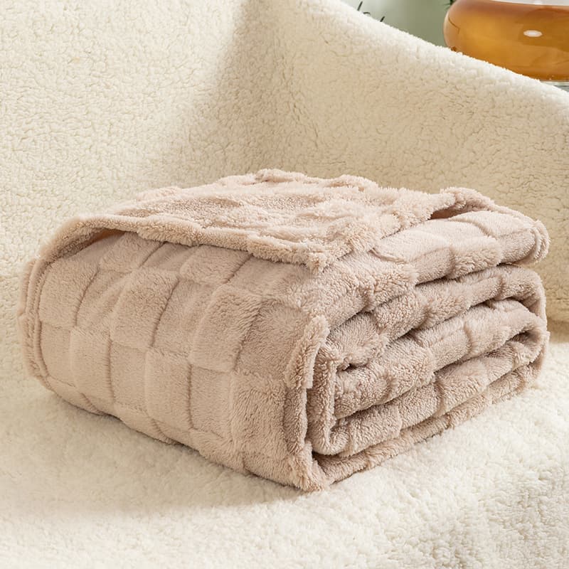 Checkerboard Plush Blanket