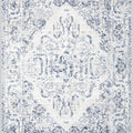 Blue Vintage Floral Area Rug